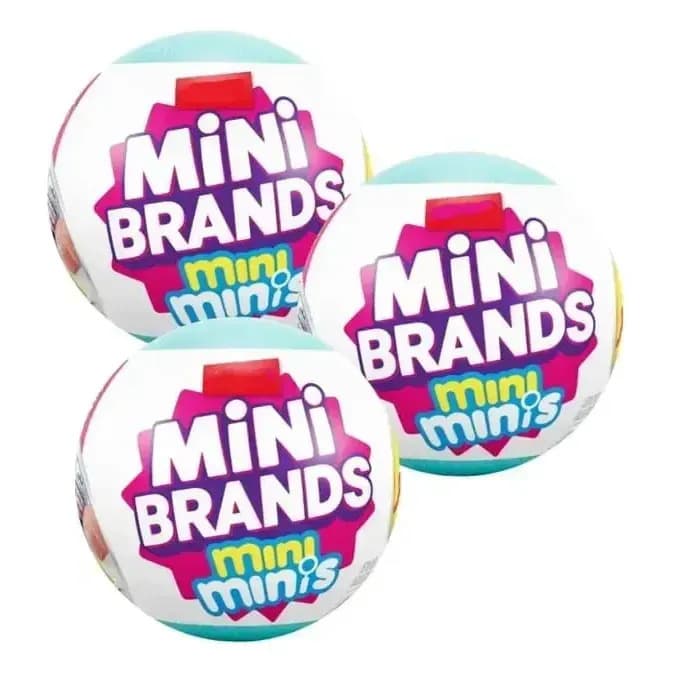 Pack 3 Mini Geladeiras Surpresa Solaura para Brinquedos, Kit com Miniaturas de Comida para Crianças