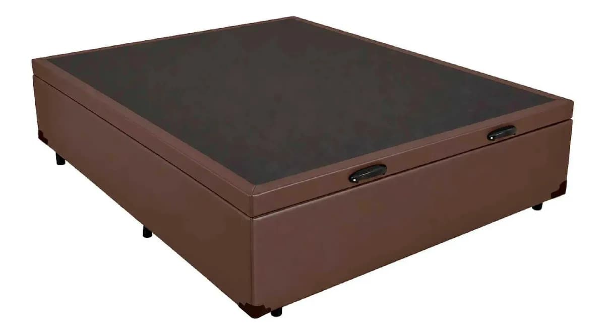 Cama Box Baú Casal Com Colchão Pillow Angel Molas Ensacadas — imagem 3
